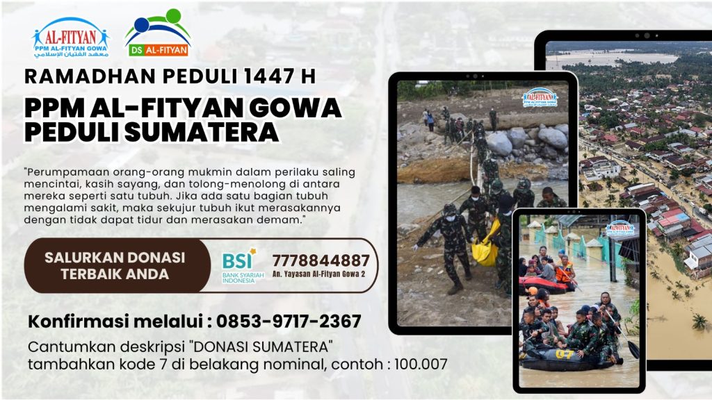 PPM Al-Fityan Gowa Peduli Korban Bencana Indonesia