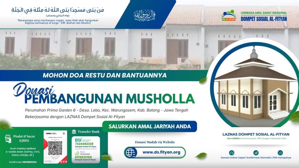 Amal Jariyah Pembangunan Mushola - Prima Garden 6 - Batang