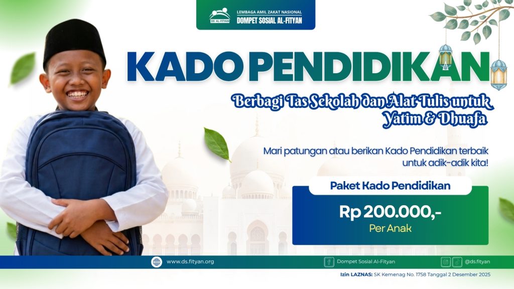 Hadiah Tas Sekolah untuk Yatim dan Dhuafa