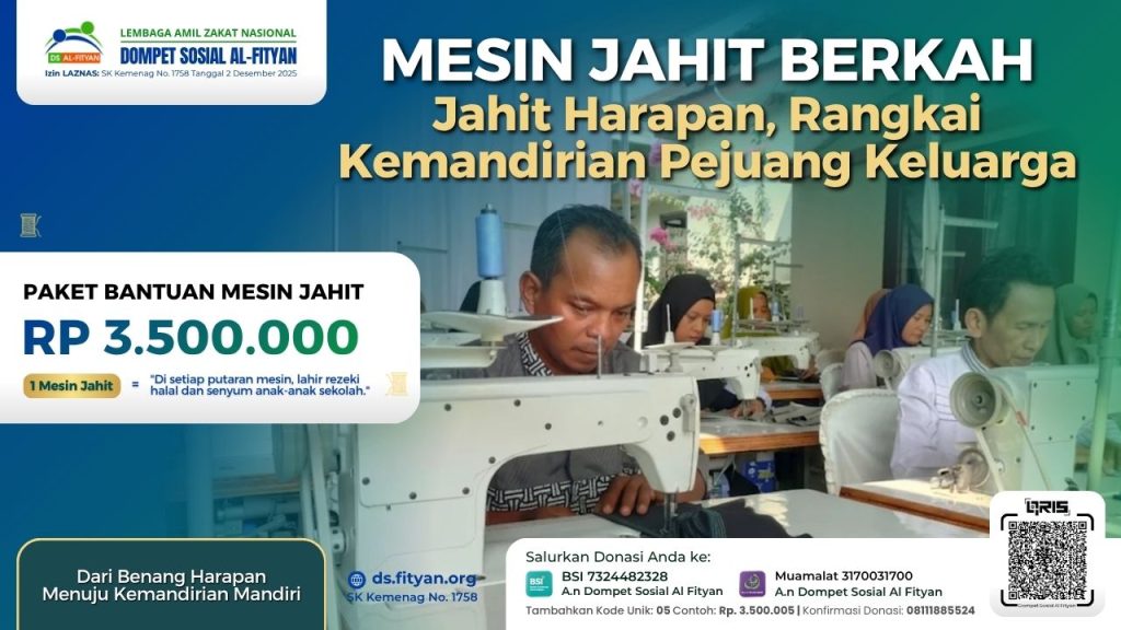 Mesin Jahit Berkah: Jahit Harapan, Rangkai Kemandirian Pejuang Keluarga
